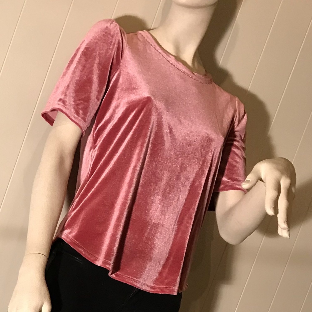 Puff Sleeve Velvet Top